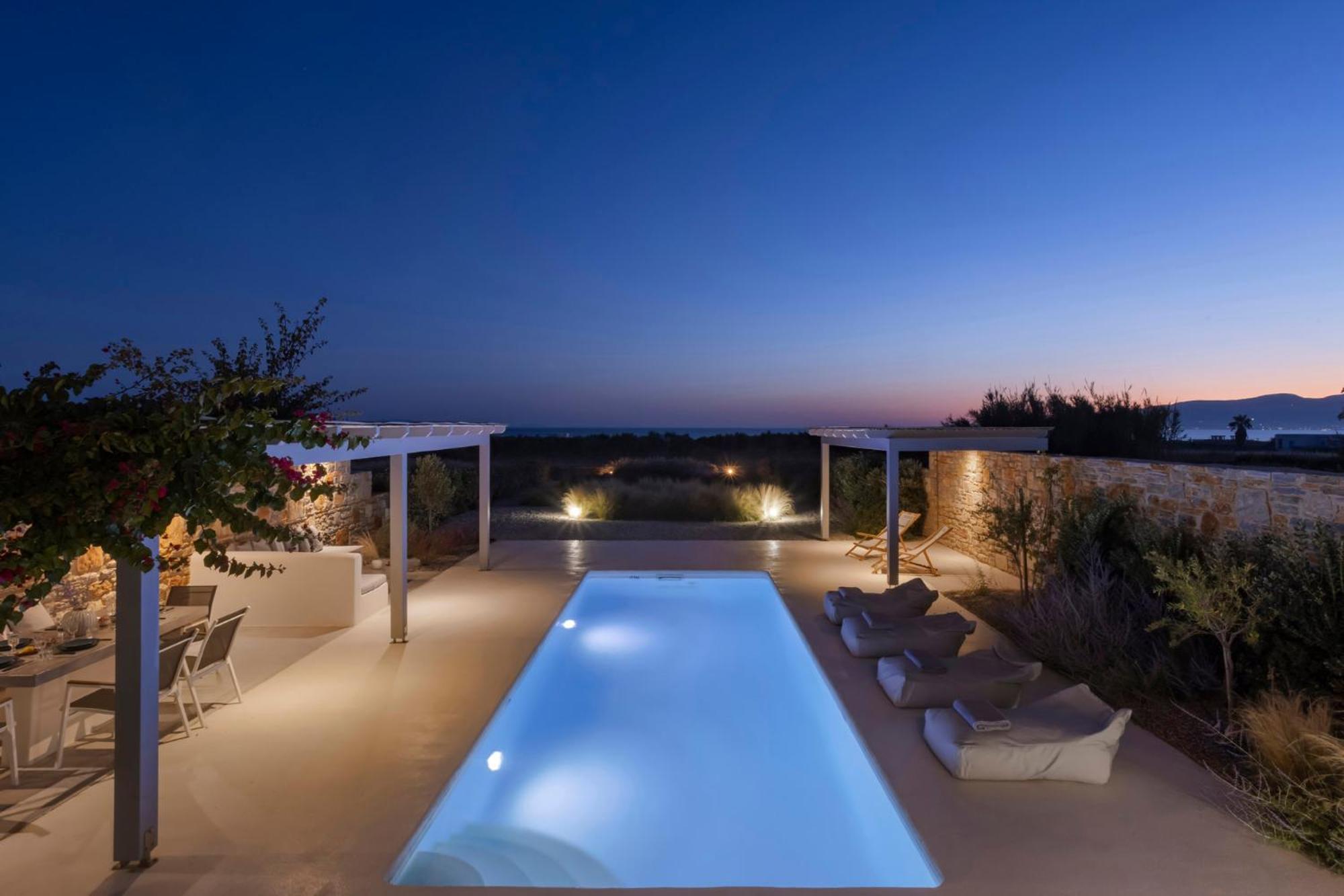 Villa Dione, Private Pool & Seaview By Naxos Dunes Kastrákion Zewnętrze zdjęcie