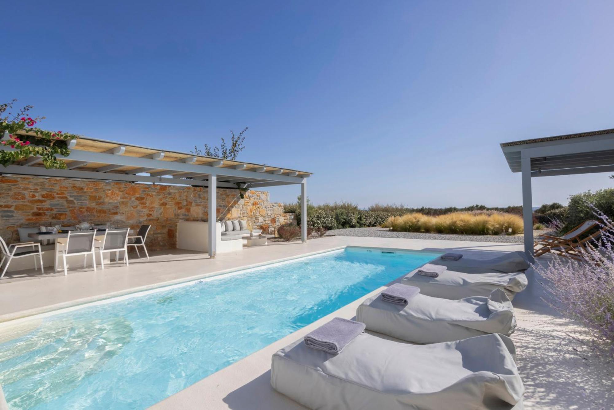 Villa Dione, Private Pool & Seaview By Naxos Dunes Kastrákion Zewnętrze zdjęcie